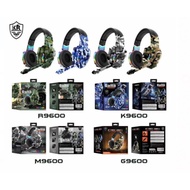 [READY STOCK] 🔥Flash Sale🔥Karler G9600 K9600 M9600 R9600 Bass Stereo Rgb Gaming Headset Blue Camoufl