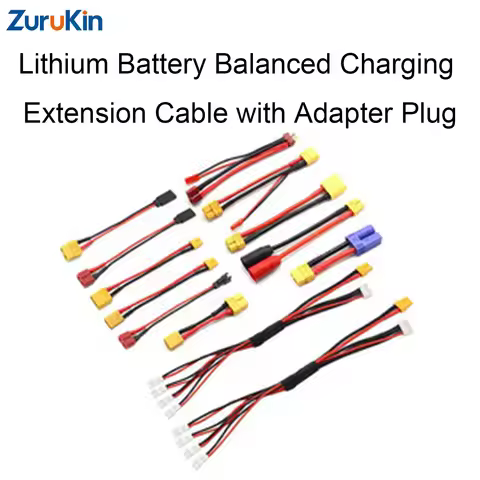 RC Battery Adapter Cable XT60 XT30 EC5 T-Plug JST Connector Silicone Wire 12/14/18/20AWG Extension f
