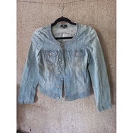 Preloved cache cache medium denim jacket