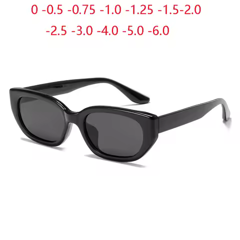 TR90 Cat Eye Myopia Sunglasses With Degree Women Men Anti-Glare Shortsighted Prescription Glasses Di