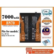 BSS Poco M7 4G / Redmi 15 5G/ 15 4G Battery Bateri Replacement 7000 mAh BN70