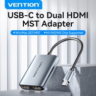Vention 2 In 1 C to HDMI Adapter A to HDMI Converter With MST SST Support M2 M3 For Laptop Macbook
