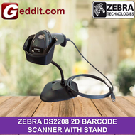ZEBRA DS2208 2D HANDHELD BARCODE SCANNER WITH STAND - USB ) DS-2208LS2208