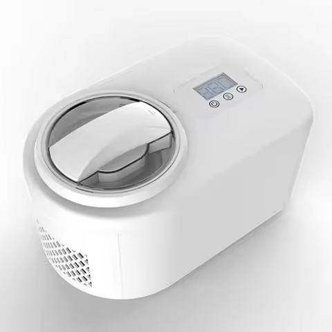 Fully Automatic Ice Cream Maker Home Use Compact Ice Cream Machine Automatic Mixing Homemade Ice Cre