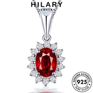 HILARY JEWELRY Sterling Perempuan Korean Fashion 925 Wedding Pendant Silver Original Women Accessories Leher Perak Chain Necklace Sapphire Rantai 純銀項鏈 For N30