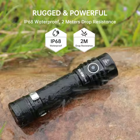 Wurkkos Golden WK03 519A High CRI Portable EDC Flashlight 1200LM IPX8 Rechargeable Torch with Magnet