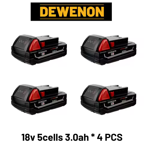 Rechargeable Battery 18V/12V Battery 3Ah For Milwaukee M18 M12 XC Cordless Tools 48-11-2402 48-11-24
