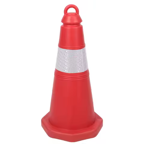 Rubber Reflective Safety Cone Large Plastic Traffic Cone Road Construction Parking Barrier Outdoor T