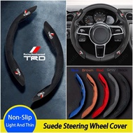 [Limited Time Offer] Toyota Trd High-grade Suede Steering Wheel Cover Car Decorations Accessories fo