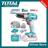 TOTAL สว่านกระแทกแบตเตอรี่ไร้สาย 20V. TIDLI20508