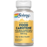 SOLARAY Food Carotene, Vitamin A 10000 IU | Healthy Skin, Eyes, & Immune Support (200 CT)