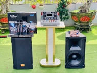 Bộ dàn karaoke gia đình giá rẻ hát hay chống hú tốt chất lượng cao TẶNG 10M dây loa - Mixer Liền Cô
