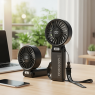GOOJODOQ,100,,LED,  GOOJODOQ Kipas Pendingin Kecil, 100-Kelajuan Boleh Laras, Boleh Dicas Semula, Pa