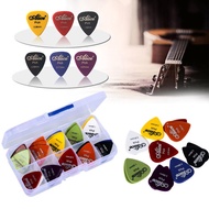 Alice 30pcs Acoustic Electric Guitar Picks Plectrums +1 Plastic Pick Box Case gitar for Gibson Fender yamaha kapok