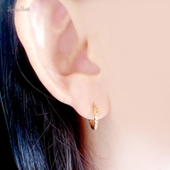 Anting Jepit Klip Bayi Anak anak Titanium anti Luntur Model Gipsi Xuping Lapis Emas Melin4 - Lovelyb