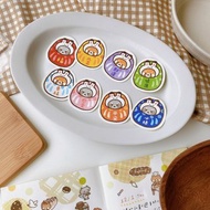 浣熊兔子達摩貼紙包/手帳貼紙