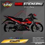 Sticker Striping List Variasi Kawasaki Athlete - Stiker Striping Motor Athlete Desain Racing. KS.01