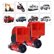 12V 24V Auto Twin Dual Tone Compact Air Horns Kit Car Motorcycle SUV Train Caravan Boat 300DB Twin T
