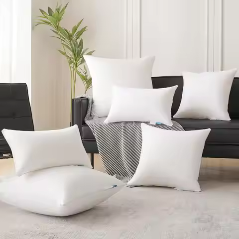 1/2Pcs 50x50cm 45x45cm 30x50cm Gift White Pillow Rectangle Cushion Inner Throw Pillow Insert Fluffy 