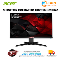 ACER GAMING MONITOR PREDATOR XB252QBMIPRZ 24.5inch FHD (1920x1080) TN 240Hz ประกันศูนย์บริการ ACER 3 ปี