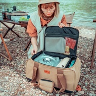 Camping equipment storage bag, outdoor kit, utility bag large capacity storage, with removable baffl