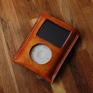 罐手制 手工染黃棕色義大利植鞣革 MP3 ipod classic ipc皮套