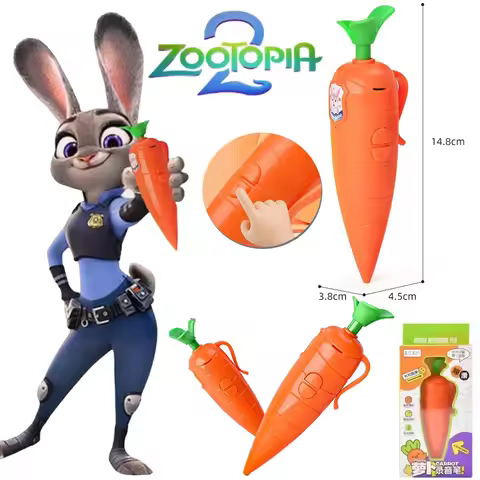 Hot Disney Zootopia 2 Judy Carrot-Shaped 2-in-1 Voice Recorder Ballpoint Pen | 60-Second Recording |