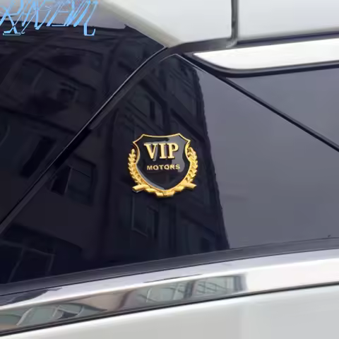2pcs 3D Metal Car-Styling VIP Emblem Stickers For Hyundai Solaris elantra Sonata i30 Elantra Accent 