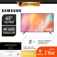 Samsung 65" CU7000 4K UHD Smart TV (2023) | UA65CU7000KXXM UA65AU7000KXXM (65CU7000 65 Inch TV Television 电视机)