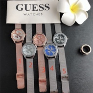 Guess Luxury Fashion Men Watch  Business Sports Quartz Mens Watch Casual Round Dial Stainless Steel Leather Strap