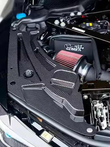 For BMW 2021+ M2 G87 M3 G80 G81 M4 G82 G83 Full Dry Carbon Fiber Engine Bay Guard Headlight Light Tr