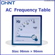 CHINT 51L666-50HZ Pointer AC Frequency 45-55HZ380V Cycle 96mm*96mm Type Hertz HZ Meter 65HZ