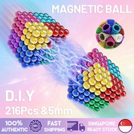 216Pcs Magnet Beads Cube Building Toy 5mm Magnetic Ball Magic Balls Magnetic stress relief ball