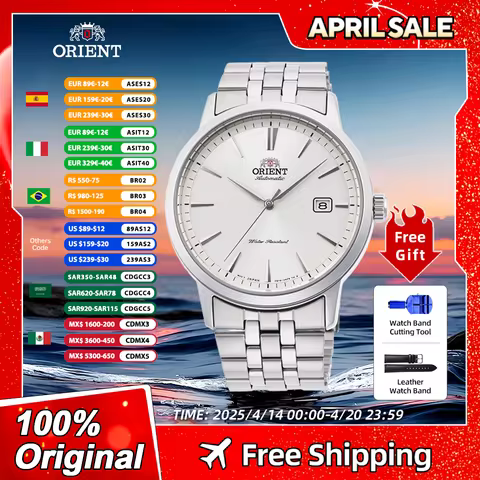 Orient Japan Original Automatic mechanical Watch Luxury Watch Business casual watch Steel strip RA-A