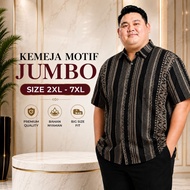 KEMEJA Men's jumbo Batik motif shirt xxxl xxxl Men's shirt top premium casual sizeBIG 7xl 6xl 5xl