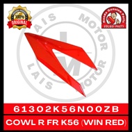 Ear Cover (Winning Red) K56 Sonic150R 61302K56N00ZB 61303K56N00ZB ORIGINAL AHM