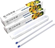 Plastic Wrap with Cutter, 2 Pack 11.8 Inch x 328 Feet Could Trimmed to Any Length for Keeping Food F