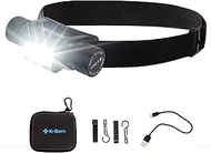 K-Bern 753W Hard Hat Rechargeable Headlamp. 2000 Lumen, UL Approved 3500 mAh Battery, Ultra Bright H