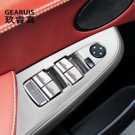 ที่เท้าแขนประตูรถแผงกระจกหน้าต่างลิฟท์ปุ่มสวิทช์ตกแต่งปกสติ๊กเกอร์ตัดสำหรับ BMW X3 F25 2011-2013อุปกรณ์รถยนต์