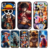 for Redmi 4A 4X 5 5A 5 Plus 6 TPU Luxury Black Silicone Soft Case DK64 Anime One piece Monkey D. Luf