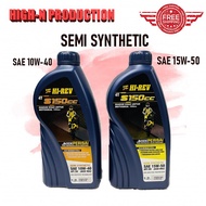 Original Hi Rev S150CC Engine Semi Synthetic 4T 1L/1.2L Minyak Enjin 10w40/15w50 Y15ZR/RS150/Rfs150 