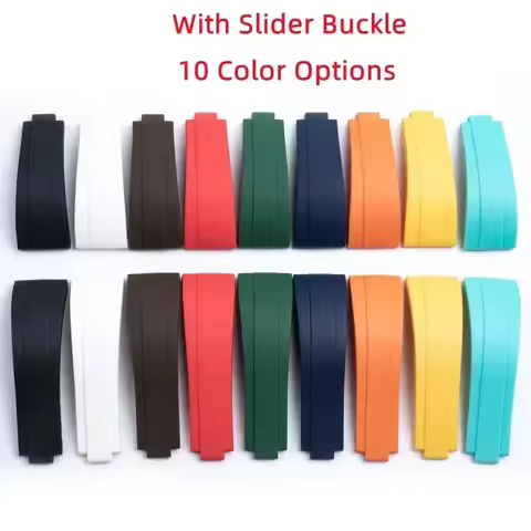 Quality Nature Rubber Watchband 20/21mm For Rolex Strap For DAYTONA SUBMARINER GMT Yacht-Master OYST