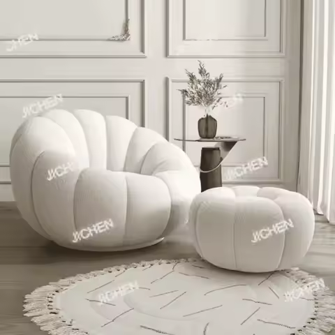 JC Lazy Pumpkin Sofa Sleepable and Reclining Lounge Chair Living Room Small Apartment Swivel Sofa Ch