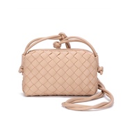 Small Square Camera Bag Crossbody2023Woven Bag for Women with Zipper, Large Capacity, New Cross-Bord