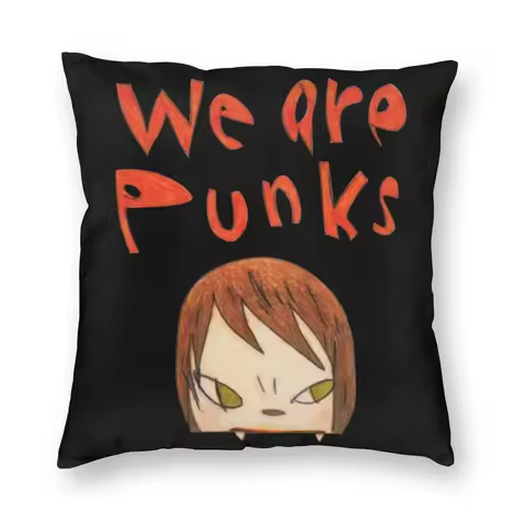 Yoshitomo Nara We Are Punks Pillowcase Soft Fabric Cushion Cover Decoration Pillow Case Cover Home W