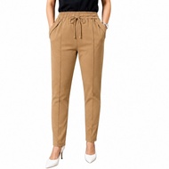 Women's trousers BAGGY PANTS TULANG Stretch Thick Simple me Seluar Perempuan Baggy Pants for Women C