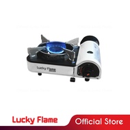 Lucky Flame เตาเเก๊สปิคนิค เตาเเก๊สแบบพกพา รุ่น LF-90 Mini สีครีม One
