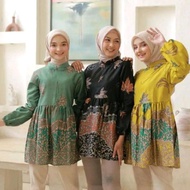 Bonuskan Zalea Blouse -Atasan Batik Wanita Lengan Panjang Blouse Batik