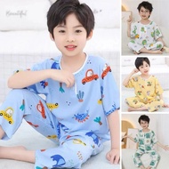Boy Sleepwear Cotton Pajamas short sleeve Clothes Kids Pajamas Set Boys Pajamas Sets Children's Pyja