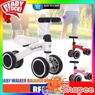 🔥[SaLe] Baby Walker Balance Bike With 4 Wheels Cute Toddler First Bicycle Infant Walker